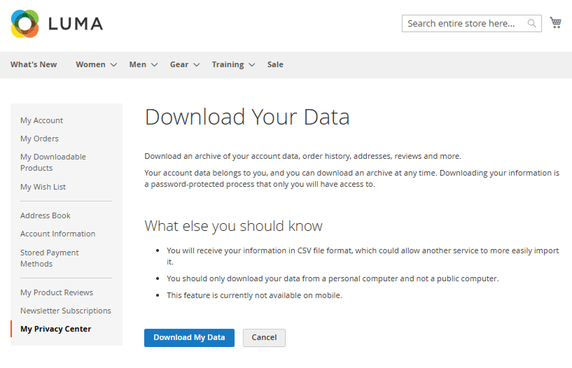 Magento 2 GDPR Extension: Withdraw Data Easily 