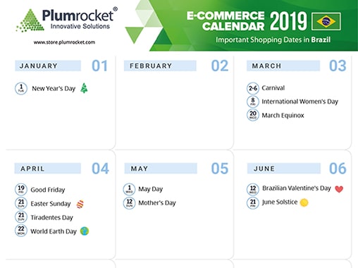 Marketing Calendar Brazil 2019 by Plumrocket