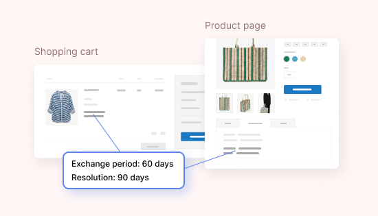 Magento 2 Returns display in multiple places