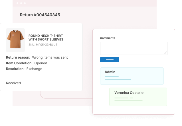 Magento 2 returns quick communication
