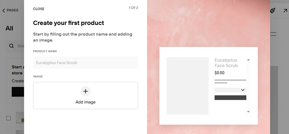 Squarespace for small business:  ecommerce features
