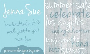 Jenna Sue font Jenna Sue font