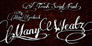 Many Weatz font Many Weatz font