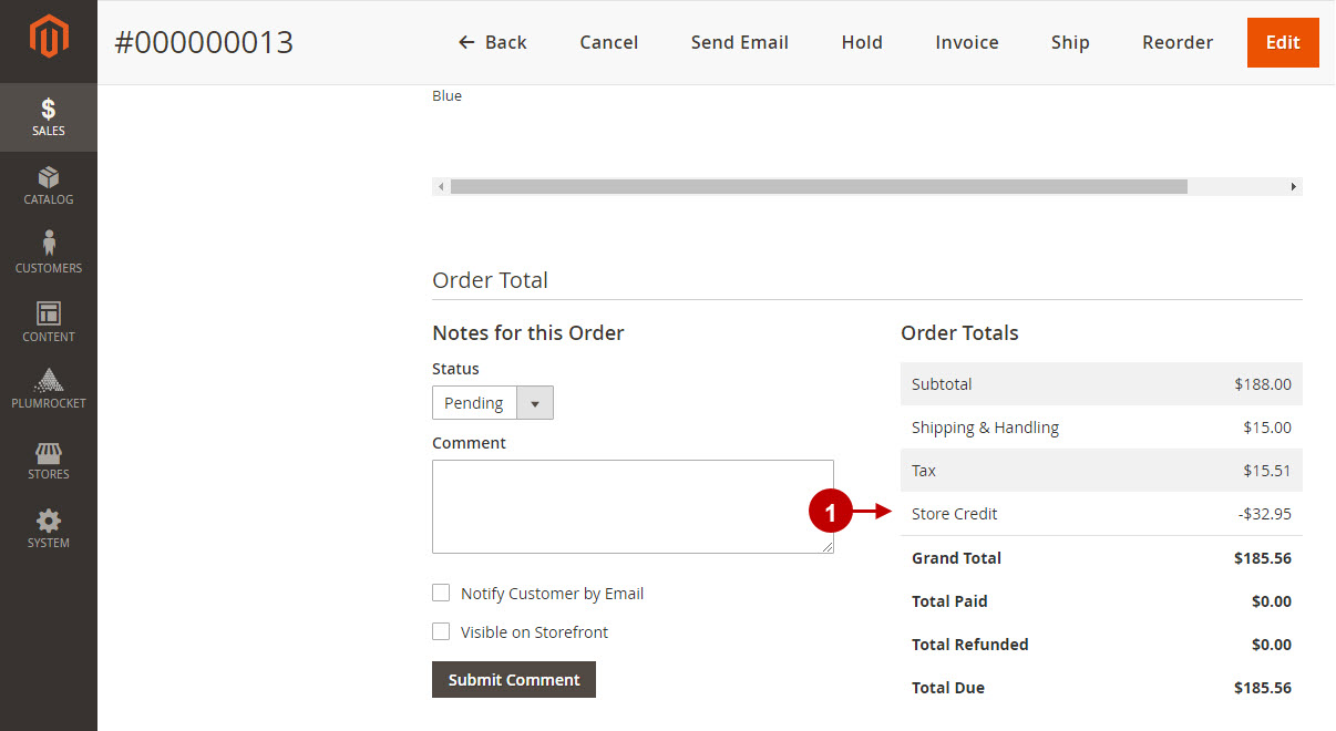 magento 2 store credit