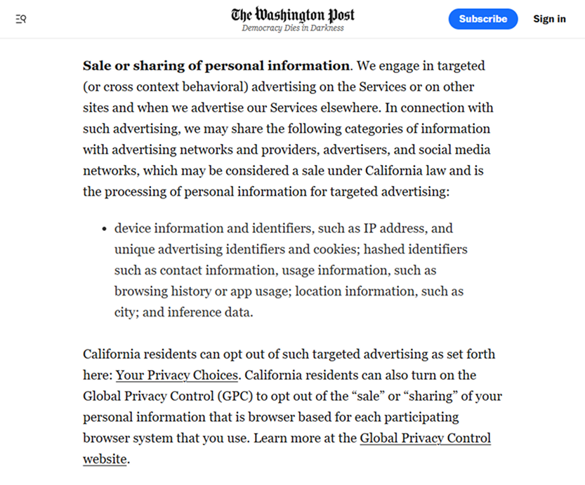 #5 Examples of Global Privacy Control