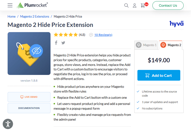 Top Hide Price Extensions for Magento 2