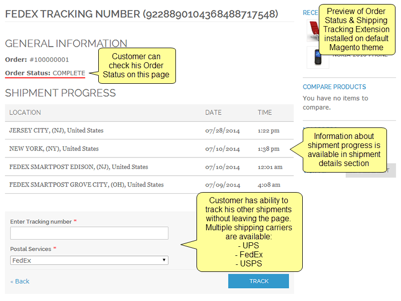 Order Status & Shipping Tracking