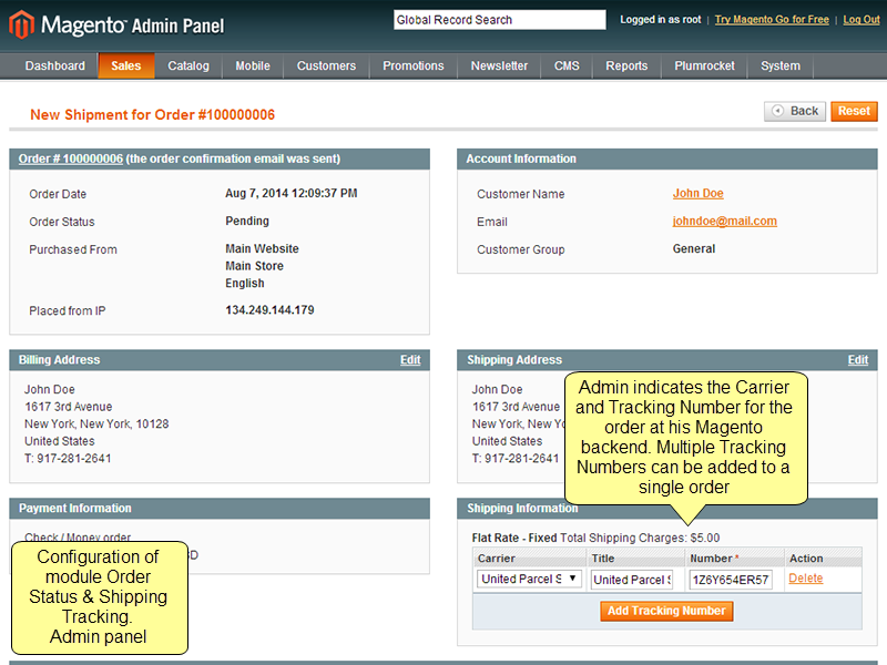 Order Status & Shipping Tracking