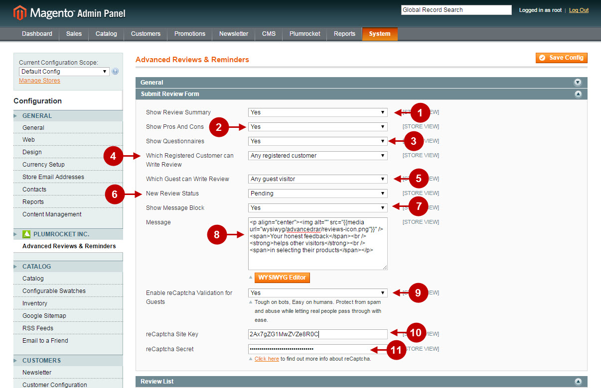 1 magento advanced reviews and reminders extension configuration v.1.2.0.jpg