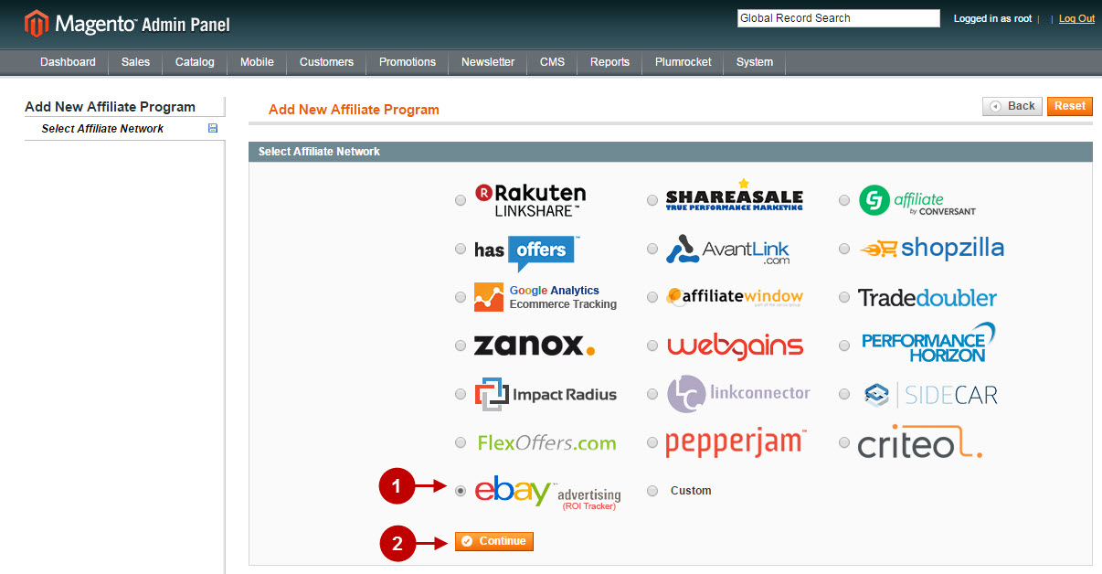 1 magento affiliate programs ebay advertising roi tracker