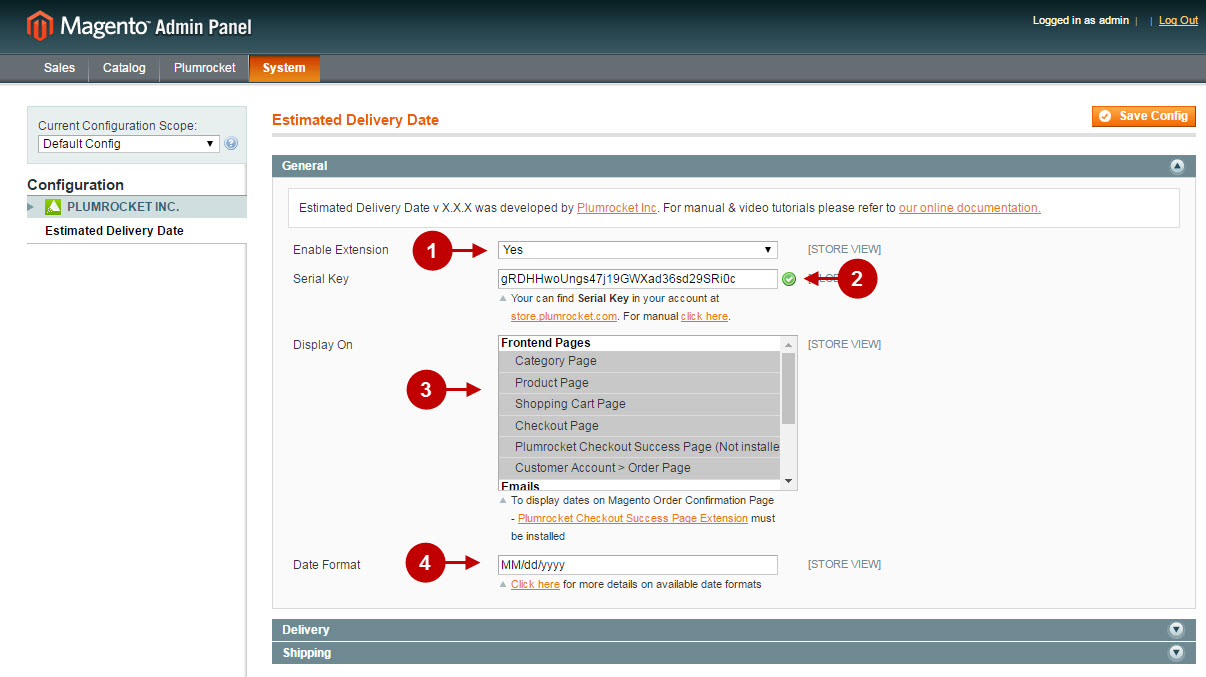 How to Configure Magento 2 Estimated Delivery Date Extension v2.x Magento 2 Estimated  Delivery Date v2.x Configuration - Plumrocket Documentation