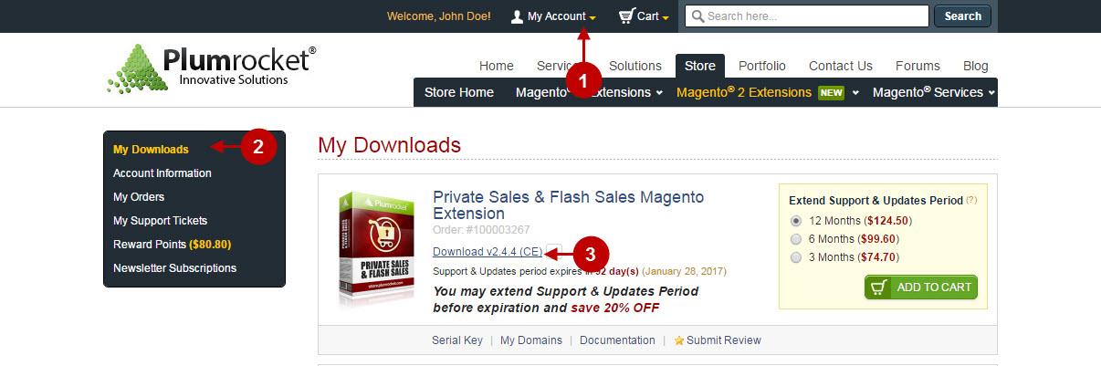 2 Magento private sales package v3
