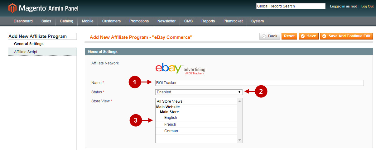 2 magento affiliate programs ebay advertising roi tracker up