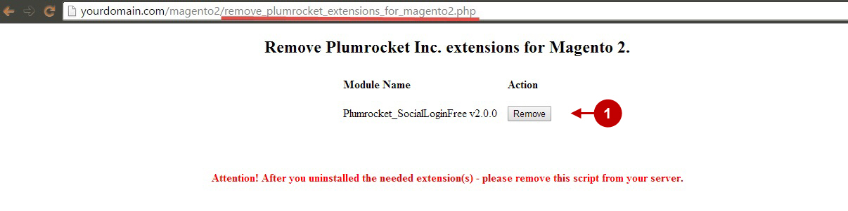 How To Uninstall Magento 2 Twitter Facebook Login Extension V2 X Magento 2 Twitter Facebook Login V2 X Uninstalling Plumrocket Documentation