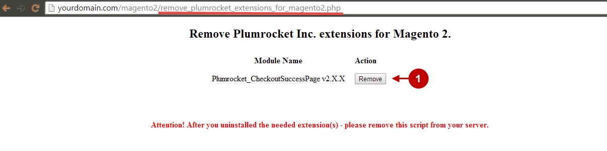 2 uninstallation checkout s page Magento 2 v1.jpg