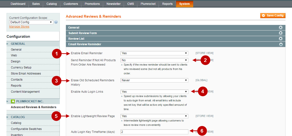 5 magento advanced reviews and reminders extension configuration v.1.3.0.jpg