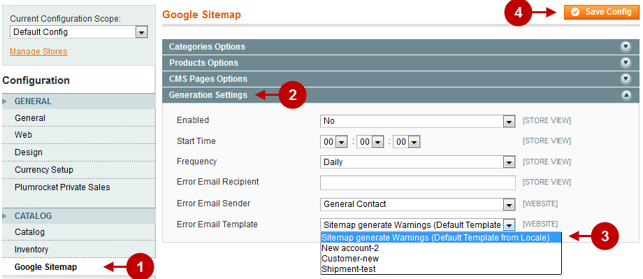 Google-sitemap-emails