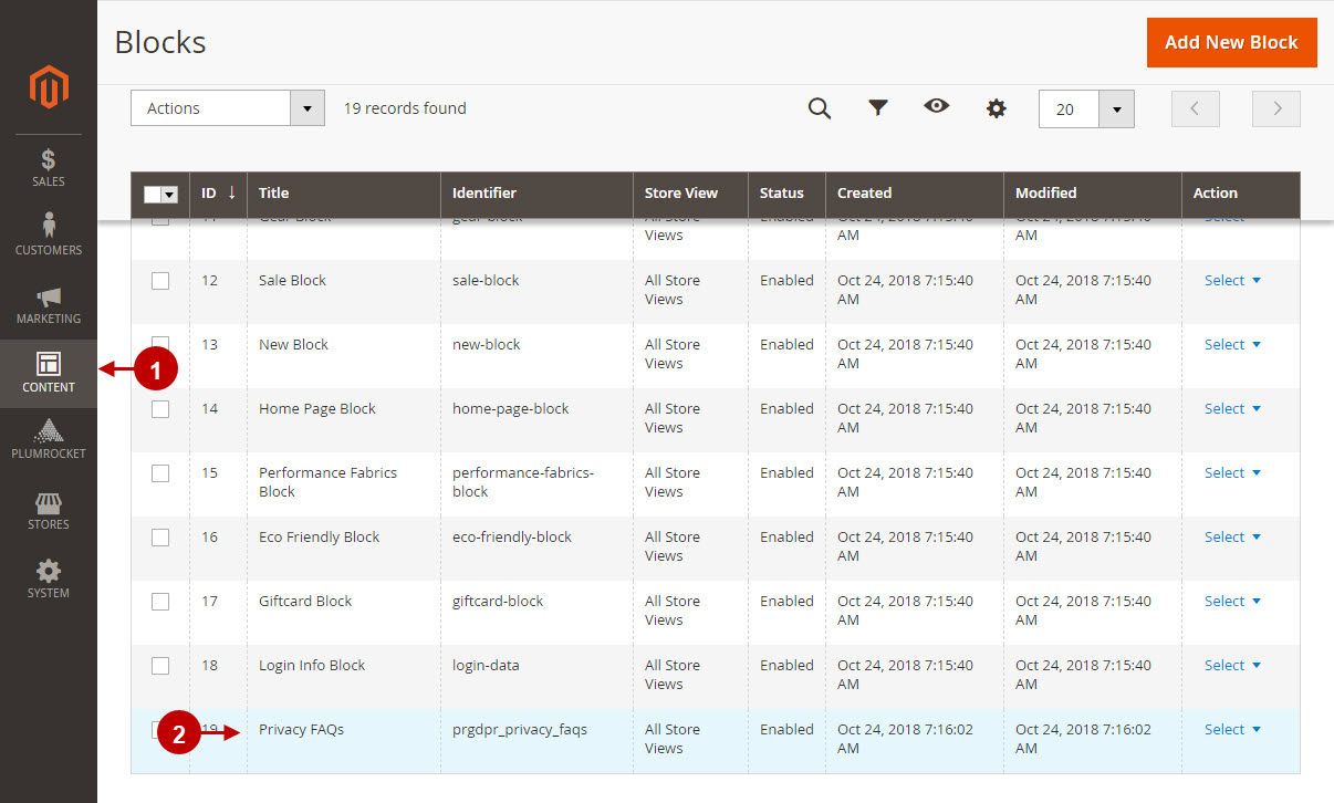 Magento 2 gdpr faq blocks configuration.jpg