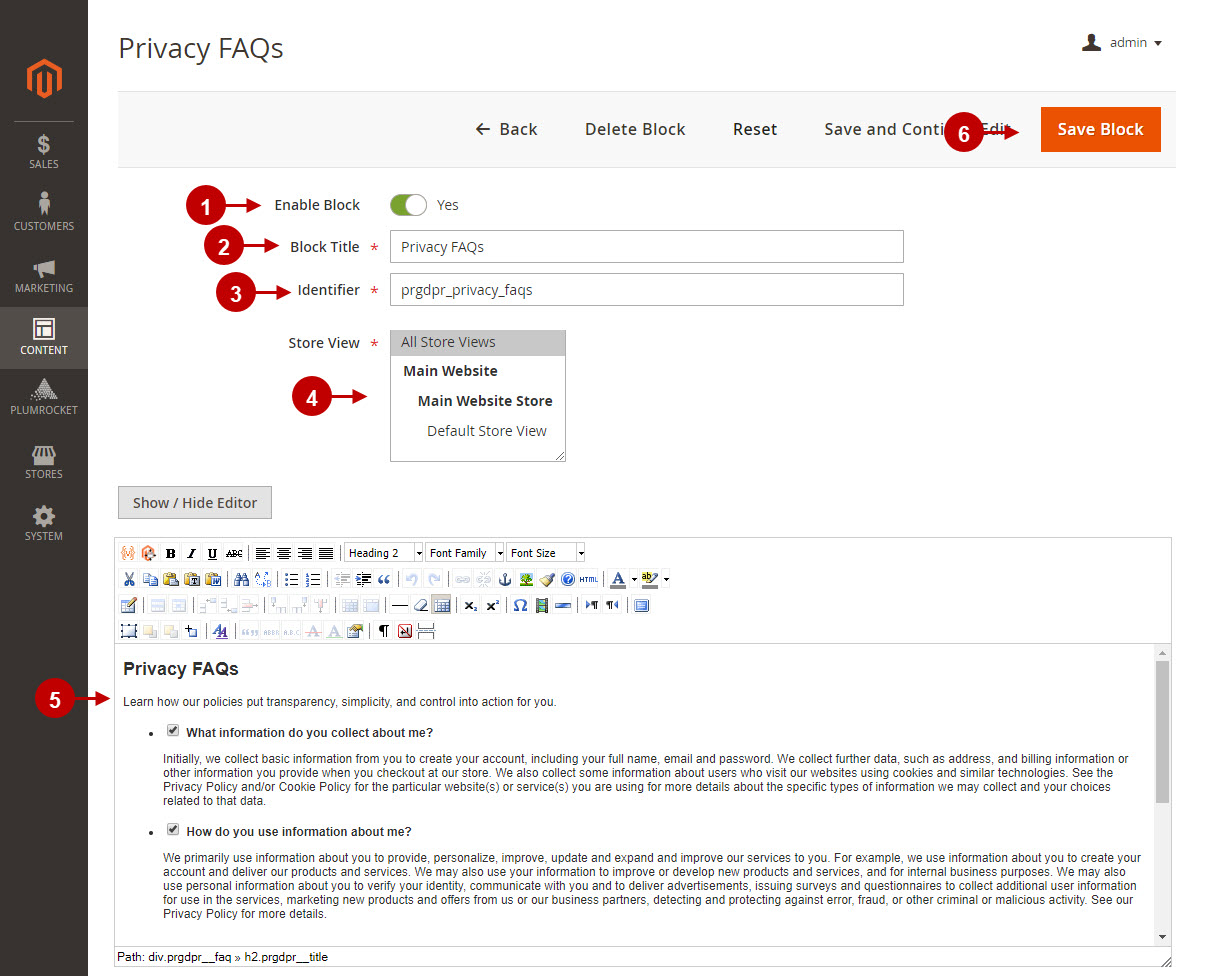 Magento 2 gdpr faq blocks configuration 2.jpg