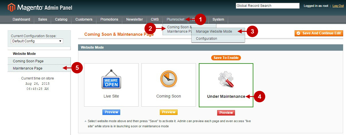 Magento coming soon and maintenance page conf10