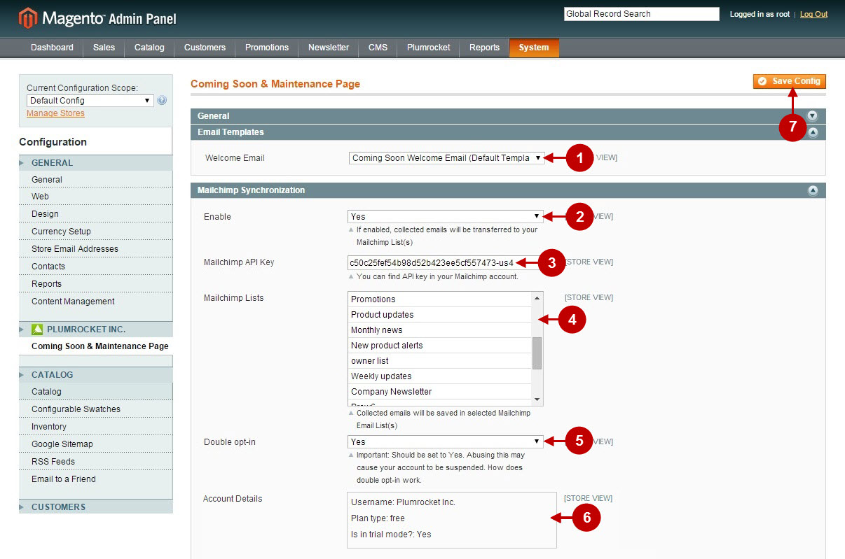 Magento coming soon and maintenance page conf3