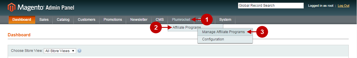 Managing Zanox magento affiliate plugin