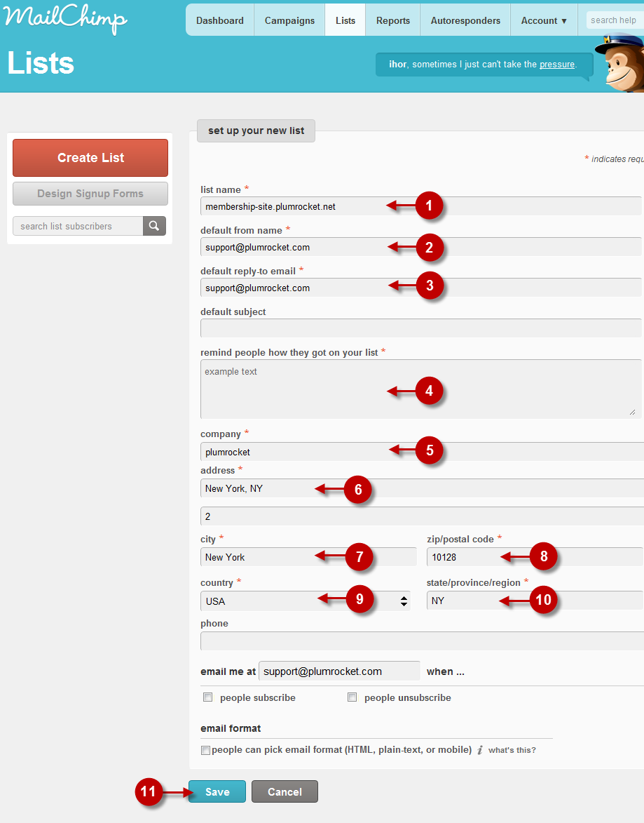 Mch create list start 2