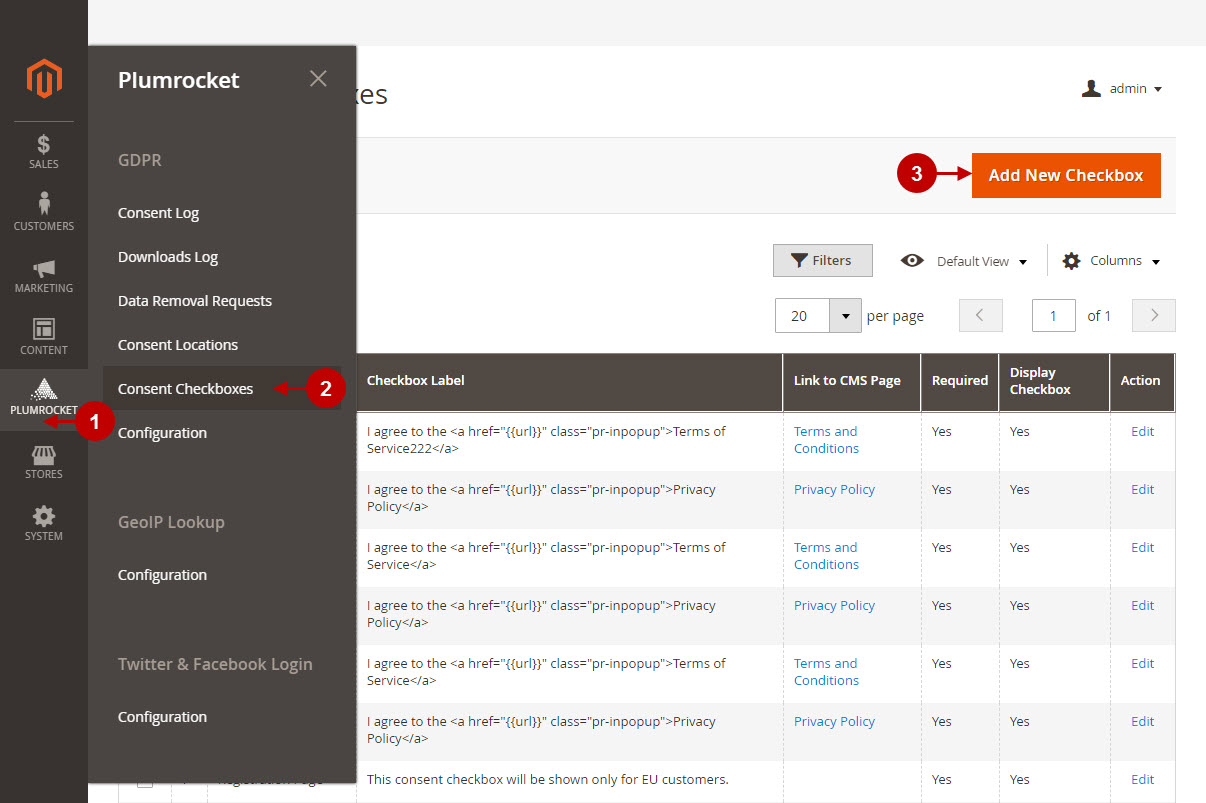 Plumrocket gdpr magento 2 extension new 5