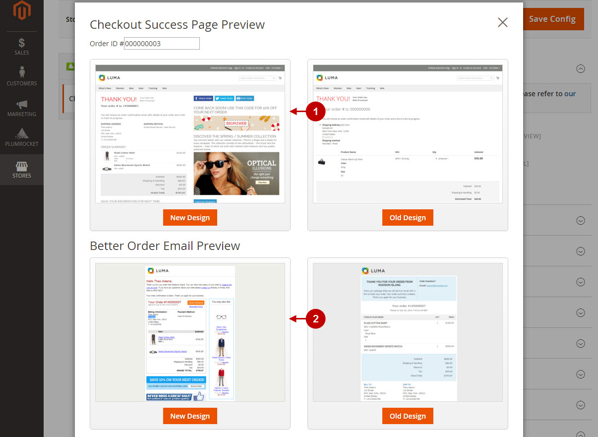 Magento 2 Checkout Success Page v2.x Configuration