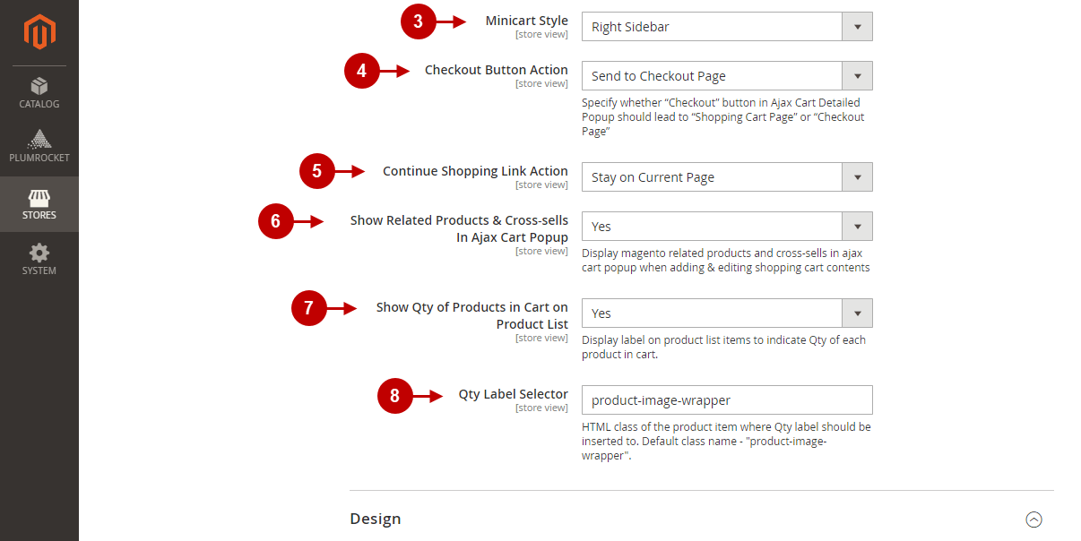 2 Magento 2 ajax cart extension configuratiom.png