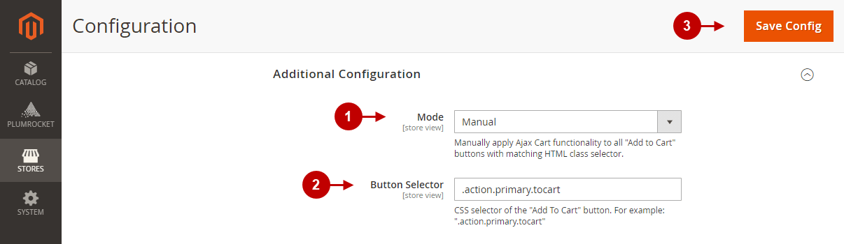 5 Magento 2 ajax cart extension configuratiom.png