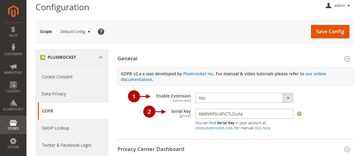 magento 2 gdpr extension configuration.png