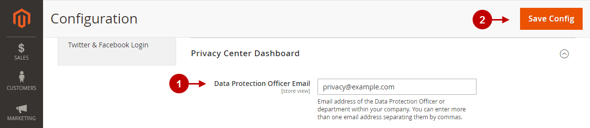 2 magento 2 lgpd extension configuration.png