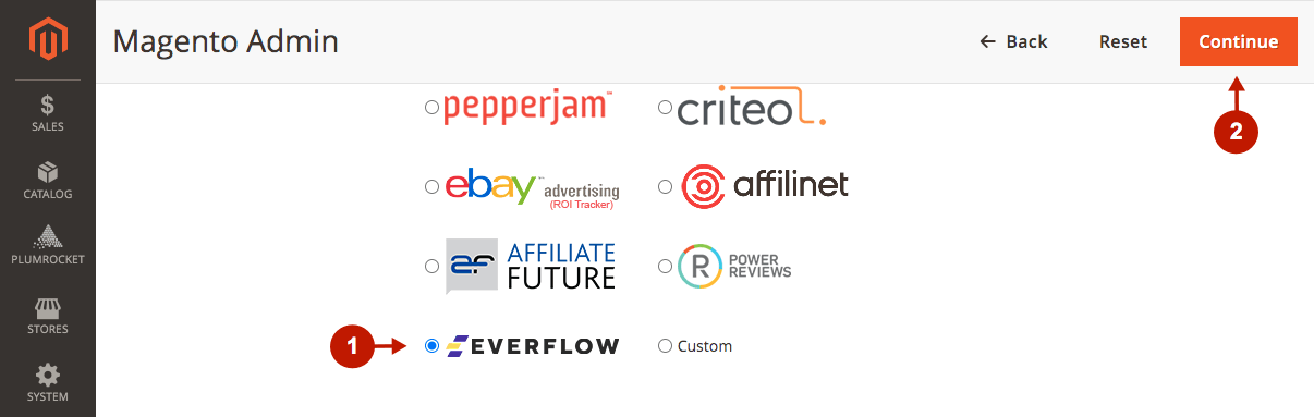 magento 2 affiliate programs extension everflow configuration 2