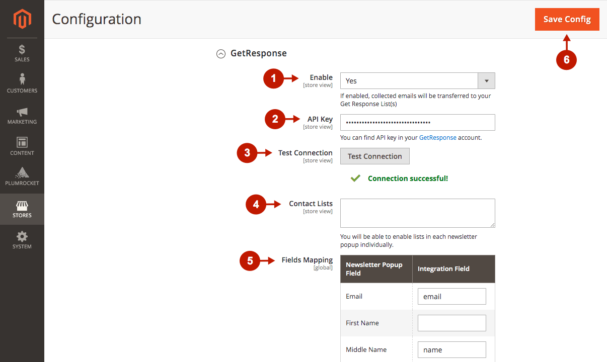magento 2 newsletter popup extension getresponse integration configuration 7