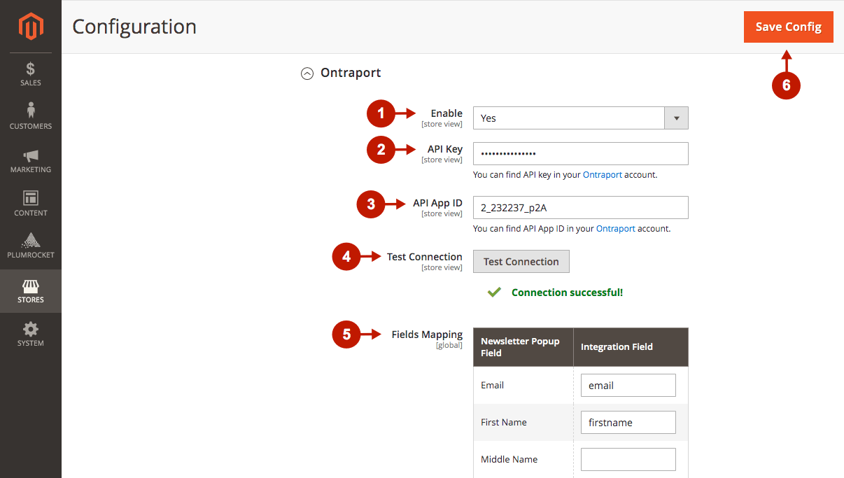 magento 2 newsletter popup ontraport integration configuration 8