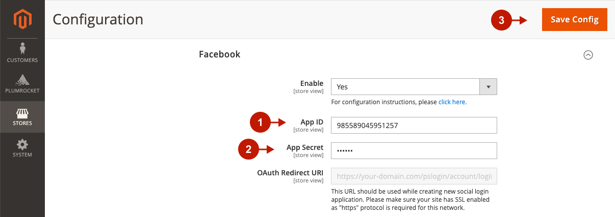 Configuring Facebook Login Applocation in Magento 2 Social Login Pro extension