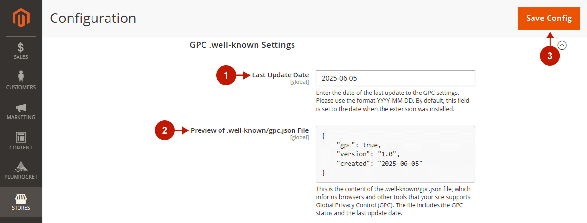 magento 2 GPC configuration 5