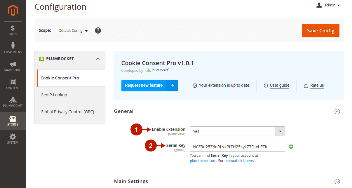 magento 2 cookie consent extension configuration 1