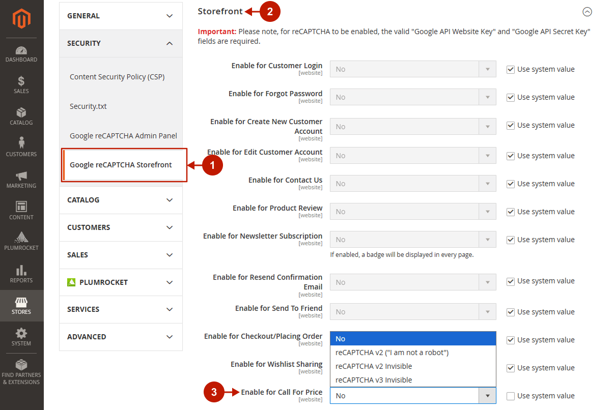 Magento 2 Call For Price Recaptcha 2