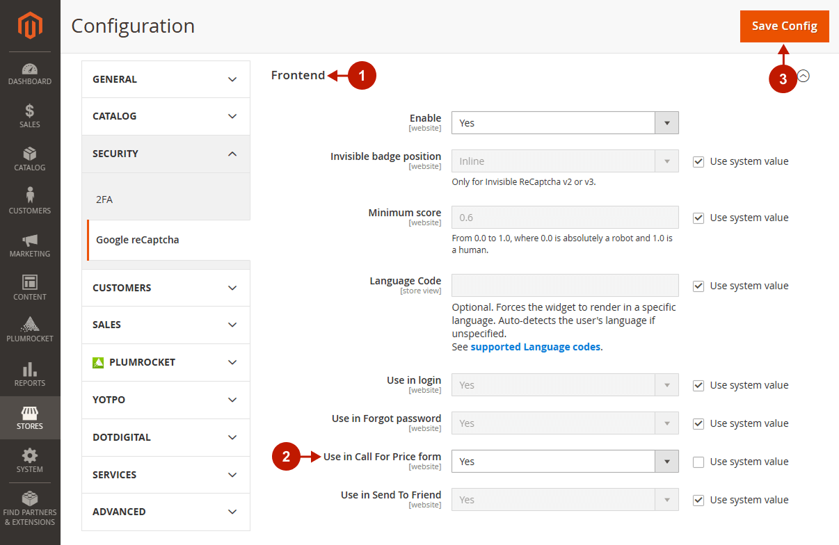 Magento 2 Call For Price Recaptcha 4