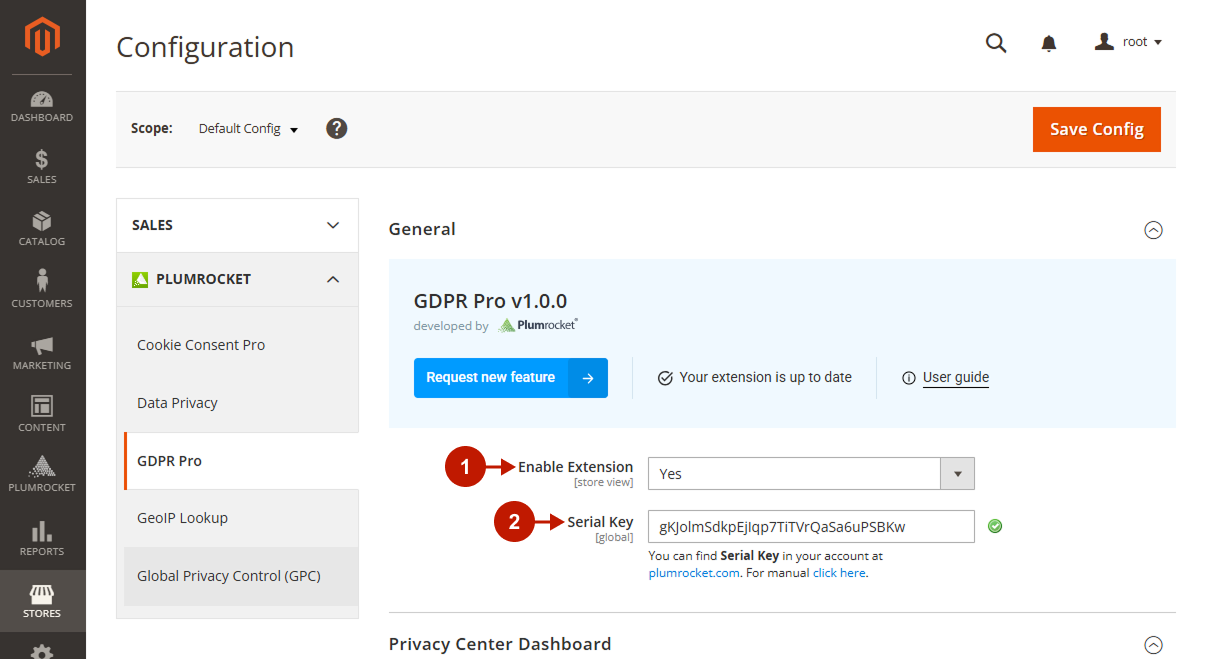 magento 2 gdpr pro extension configuration