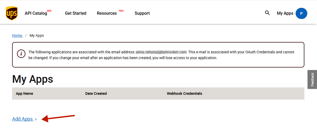 How to Request UPS API Credentials