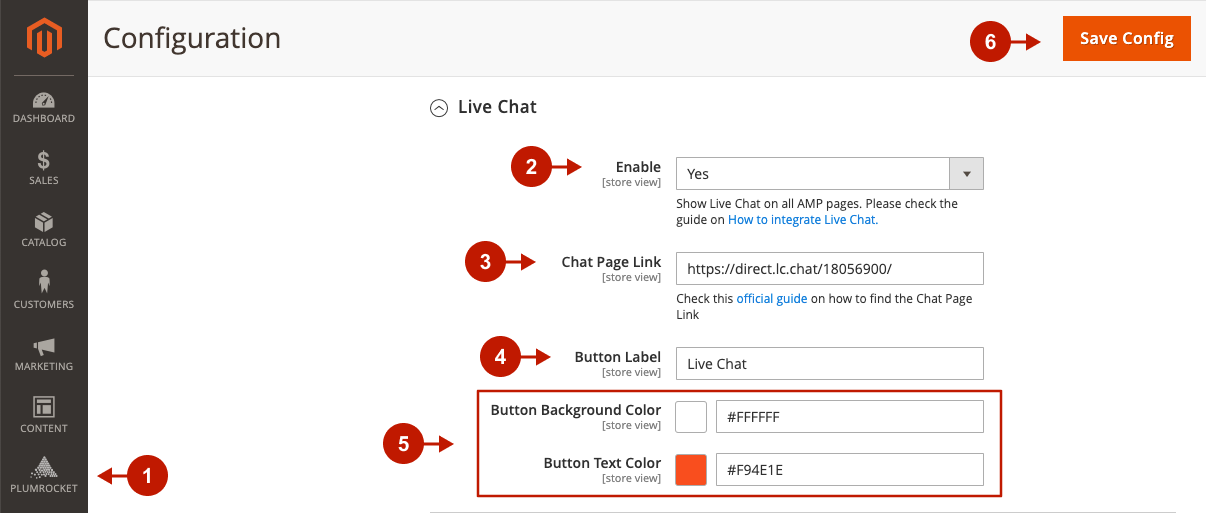 Integrating Magento 2 Live Chat into AMP pages