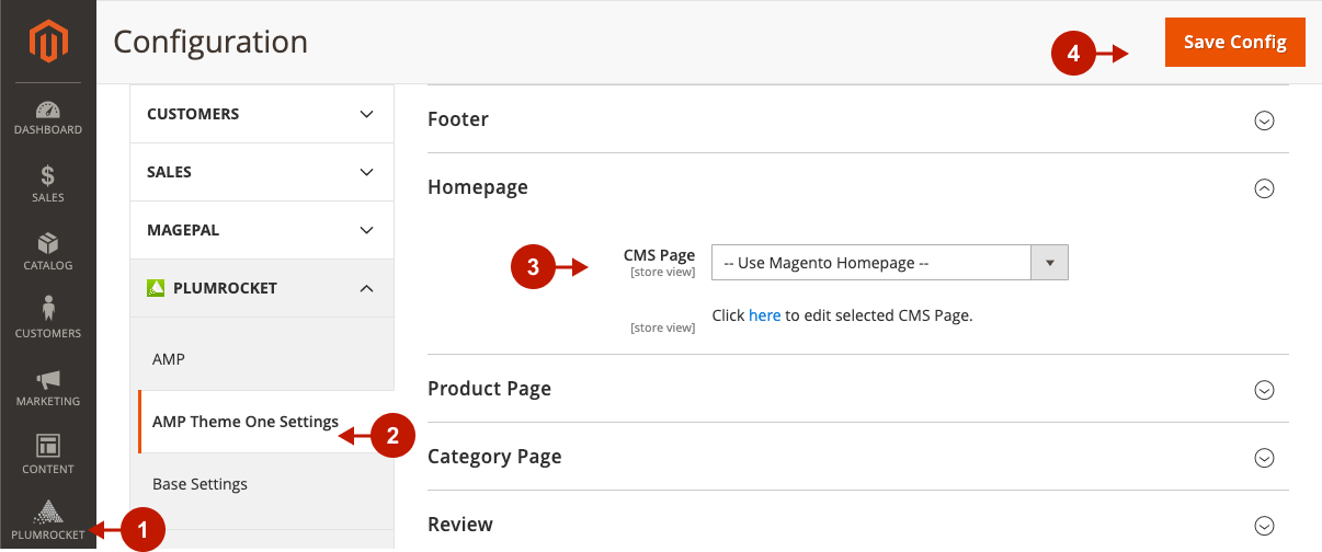 Magento 2 AMP extension configuring AMP Homepage 10.png  