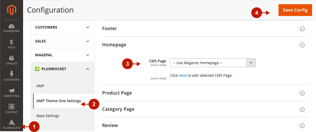 Magento 2 AMP extension configuring AMP Homepage 10.png