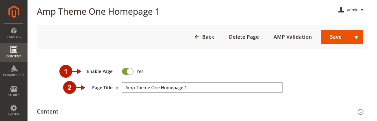 Magento 2 AMP extension configuring AMP Homepage 2.png