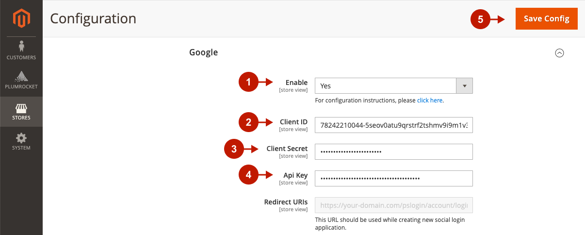Magento 2 Social Login Extension - Configuring Google Integration