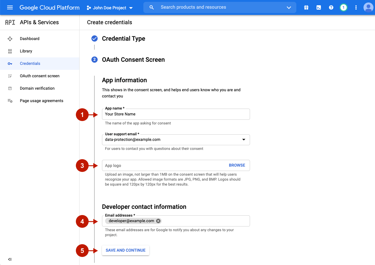 Configuring OAuth Consent Screen in Google Cloud Platform