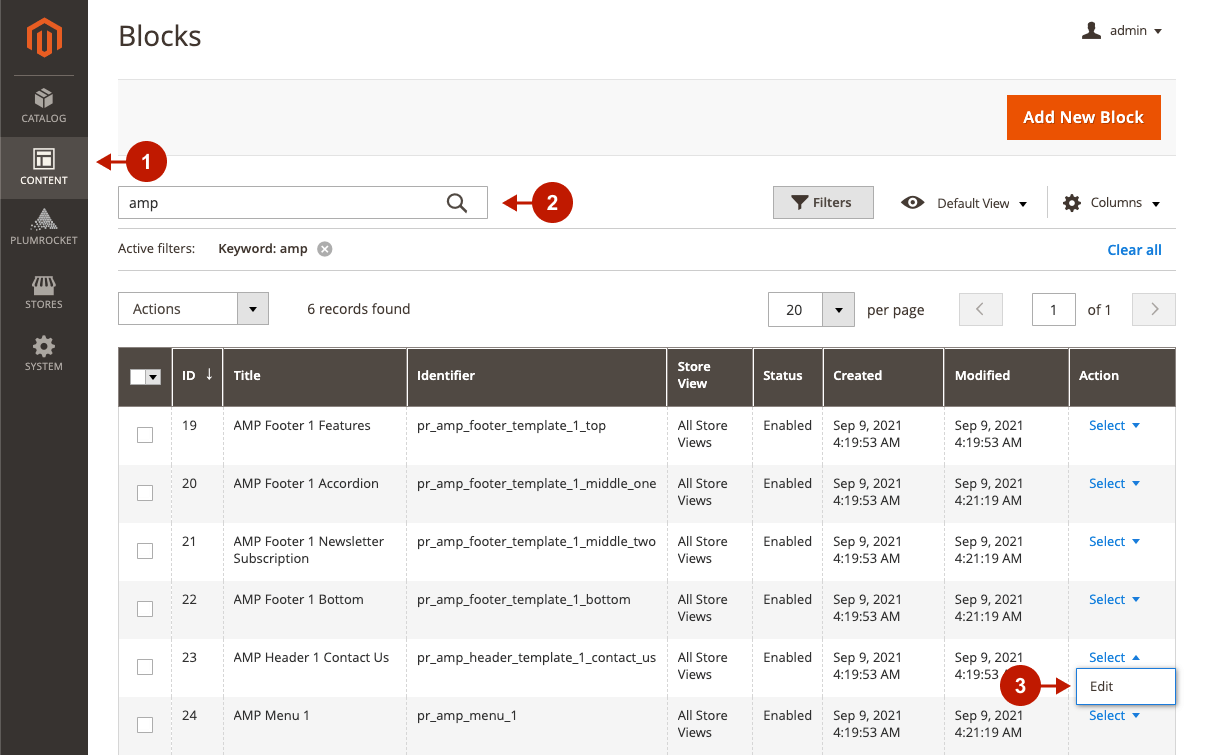 Magento 2 AMP Extension - editing Contact Us block for AMP header